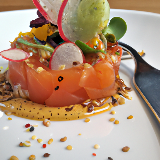 Tartare de duo de saumon presque classique