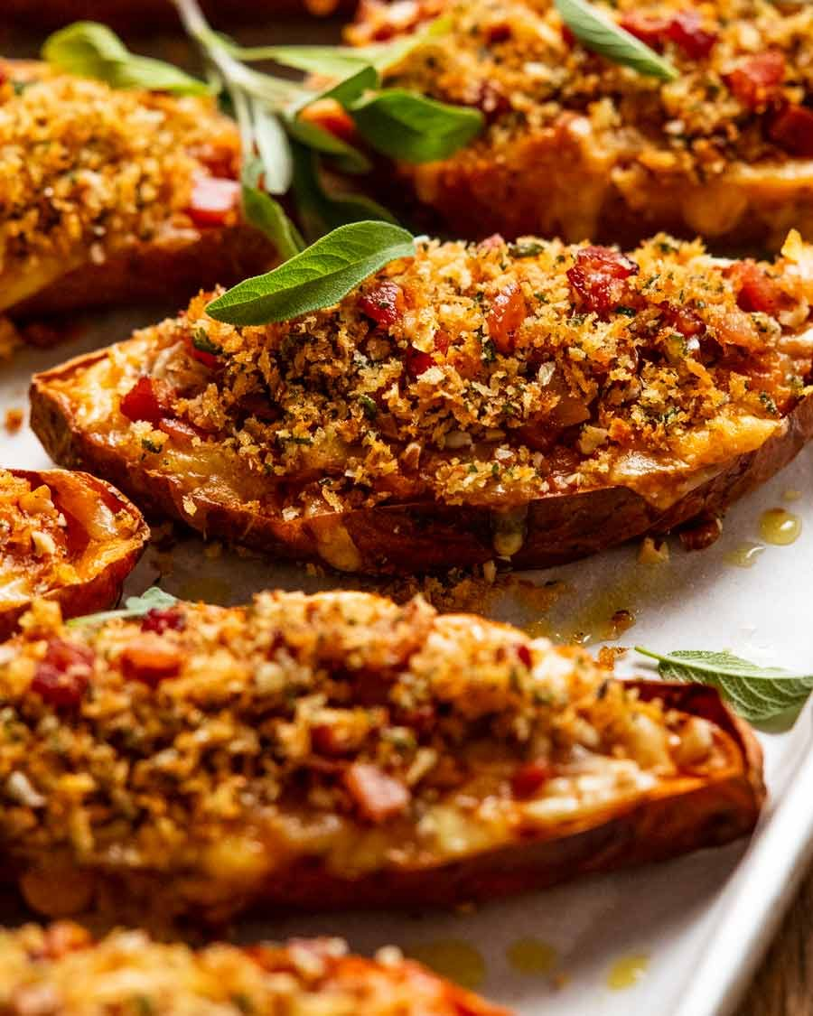 Holiday Stuffed Sweet Potato