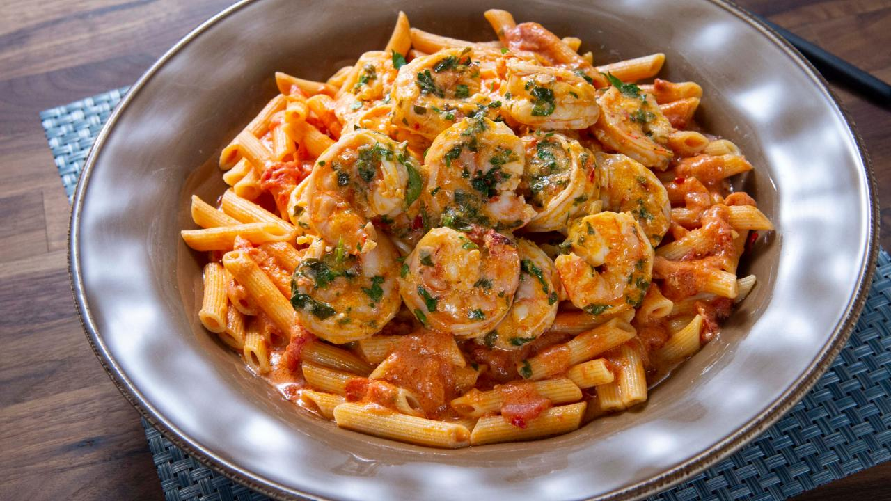Penne with Vodka Sauce & Langostino