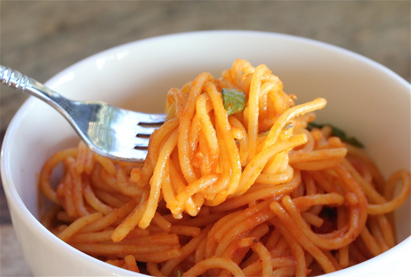 Spaghetti niaiseux au poulet des Provost