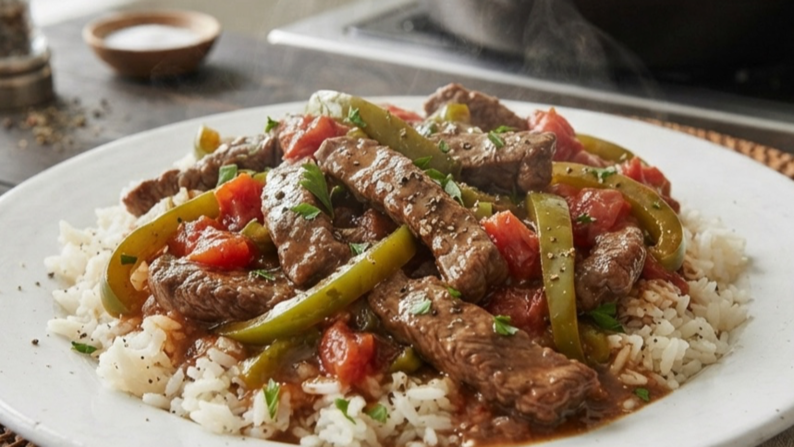 Steak aux piments (Savoury Pepper Steak)