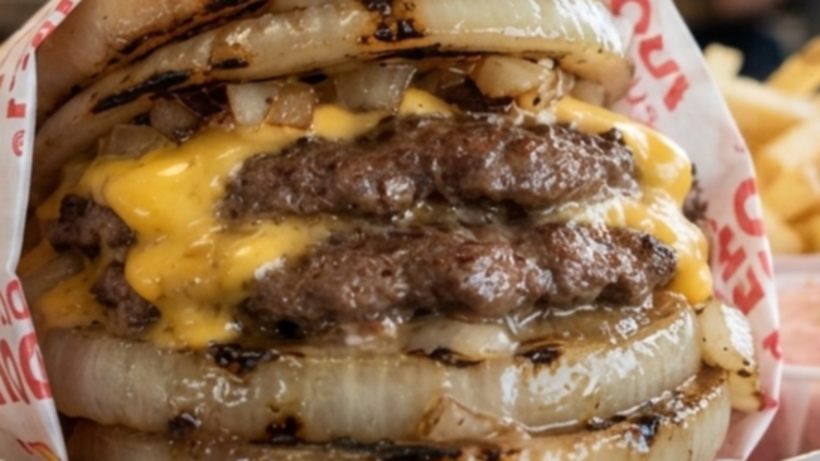 In-N-Out Onion wrapped Flying Dutchman Burger