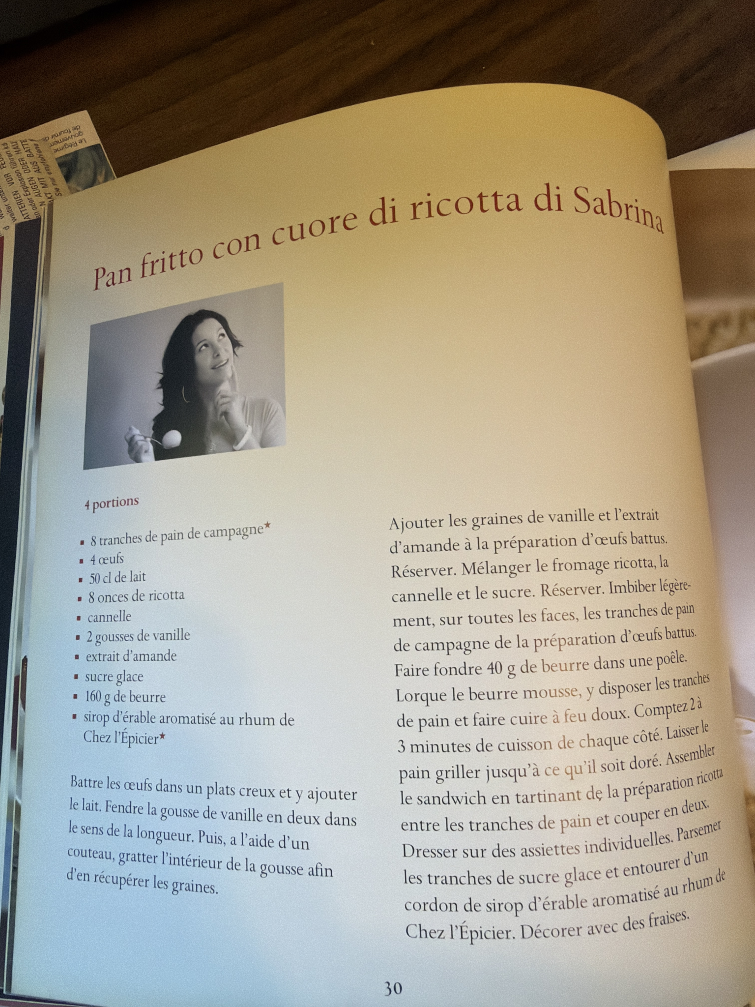 Pan fritto con cuore di ricotta di Sabrina