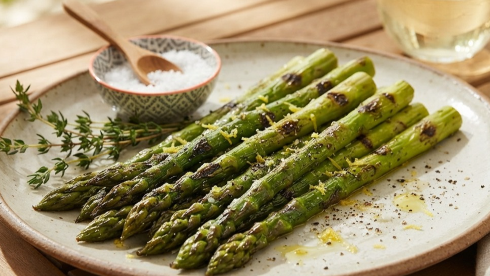 Séduction Sous le Soleil: Envoûtement d'Asperges Grillées