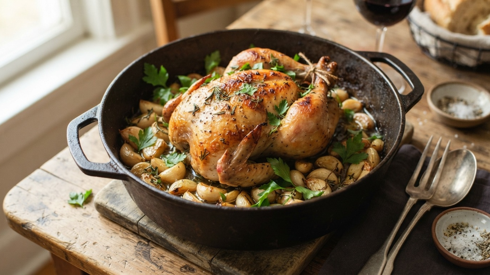 Sophie's 40 Garlic Clove Chicken