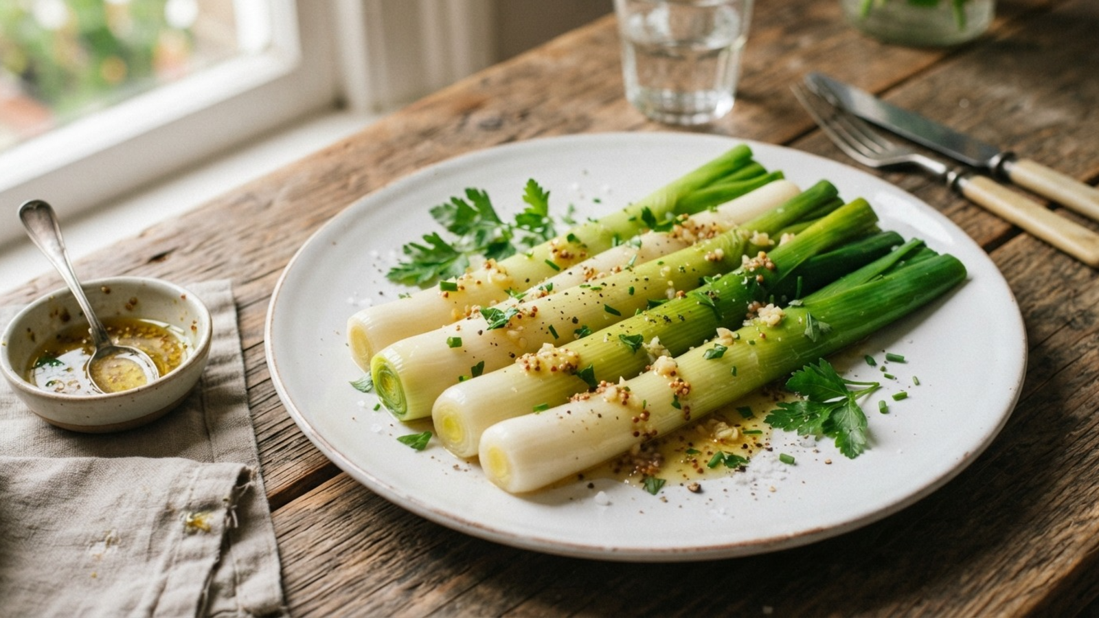 Leeks in Vinaigrette