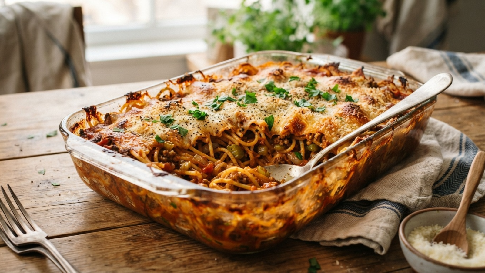 Gratinated Spaghetti