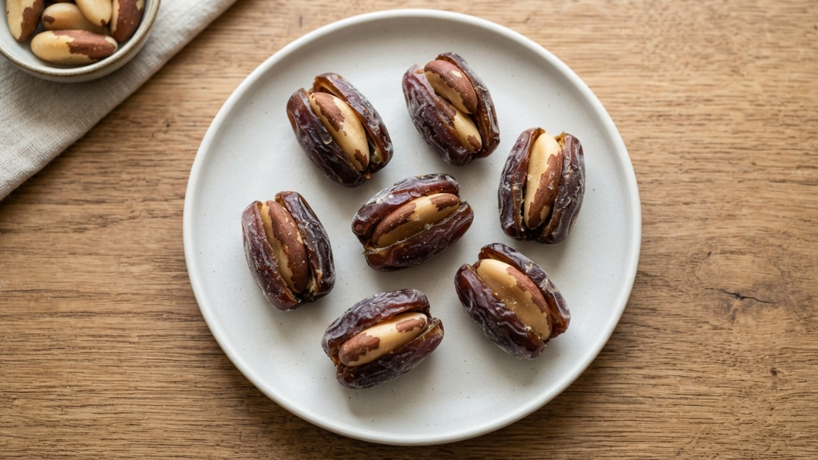 Stacey’s Frozen Dates stuffed with Brazilian nuts