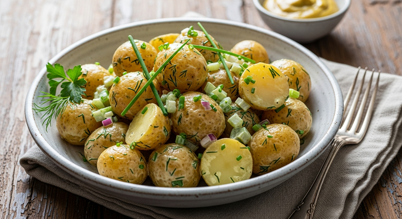 Salade de ‘tites patates et bacon