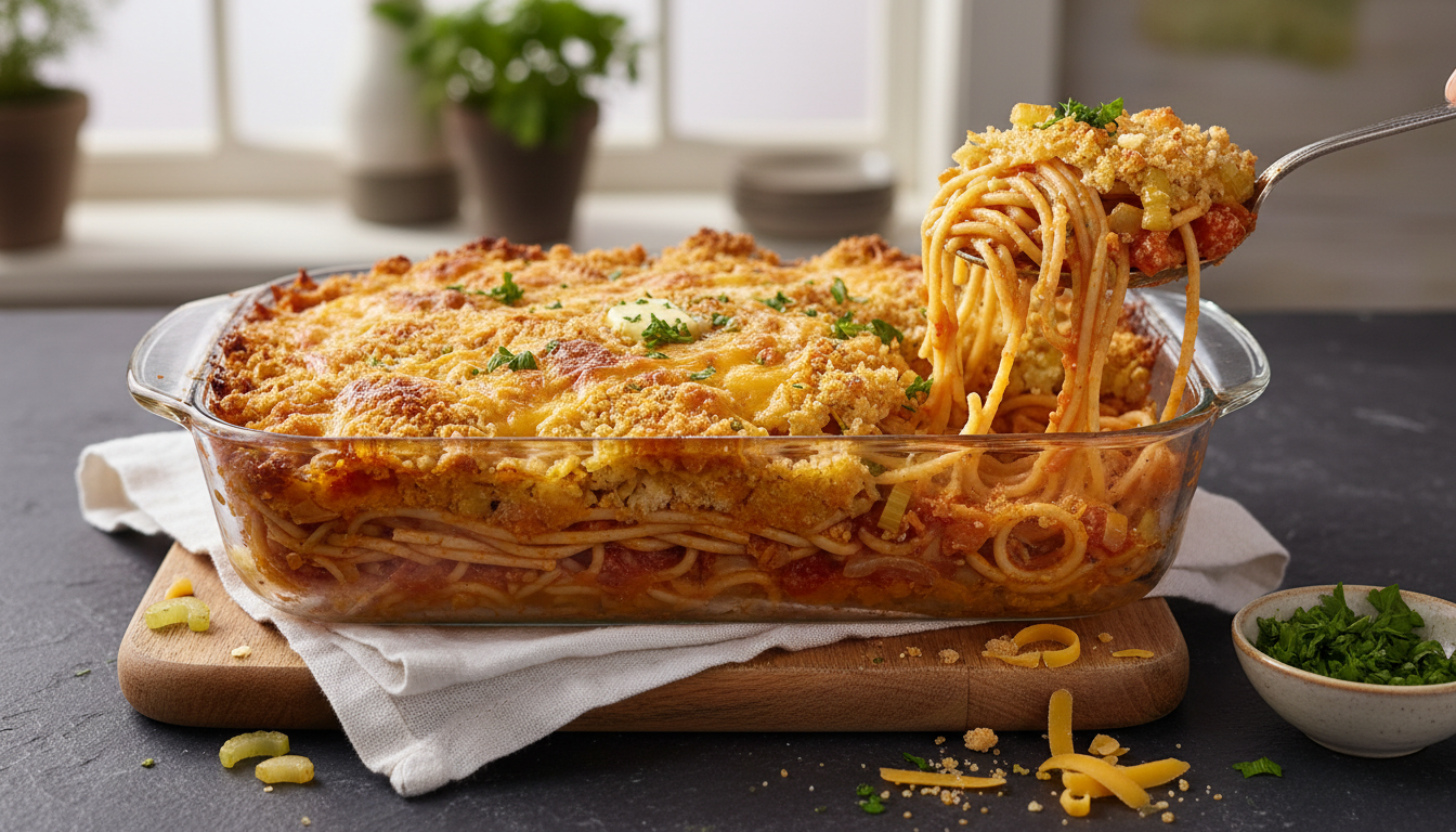 Spaghettis au grapin (gratin) de grand-maman Marie