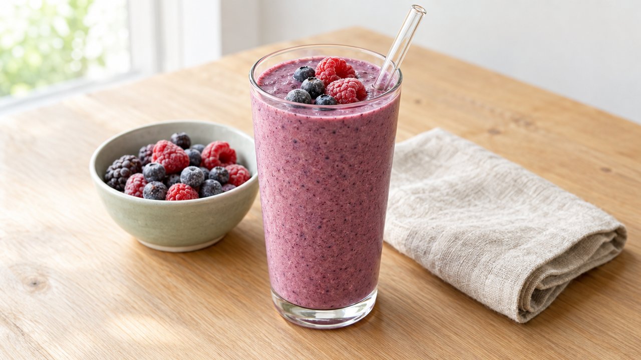 Berry protein shake