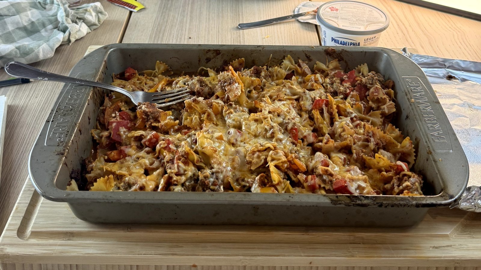 Mexican Taco Beef Pasta Bake