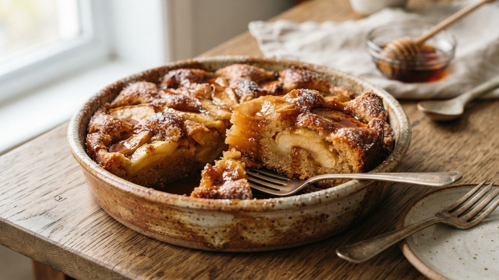 Apple Maple Pudding Cake