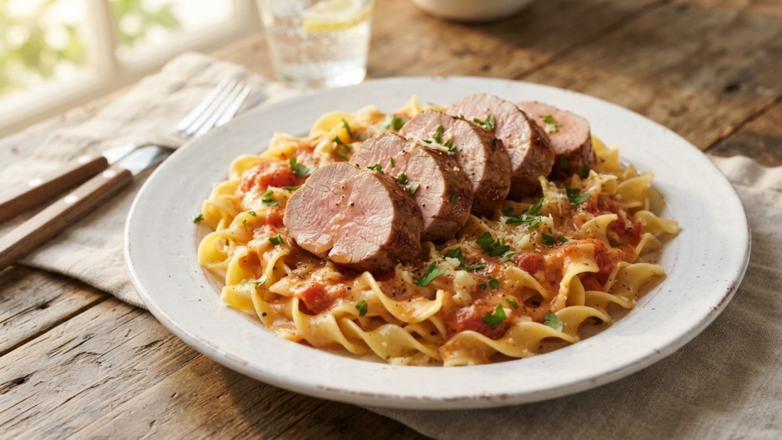 Sophie Provost's Pork Tenderloin with Tomatoes