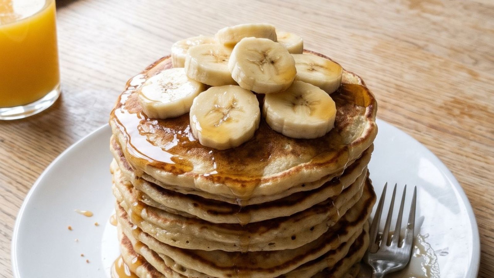 Maple Banana Pancakes