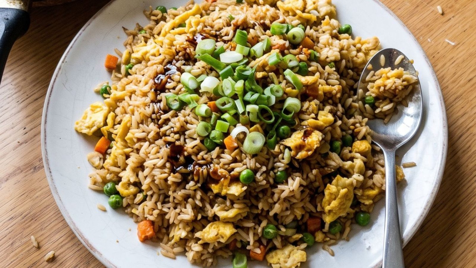 Egg Fried Rice with Peas